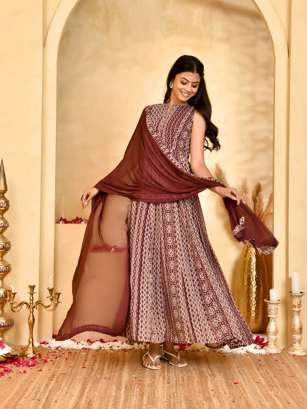 Meher Georgette Anarkali Set