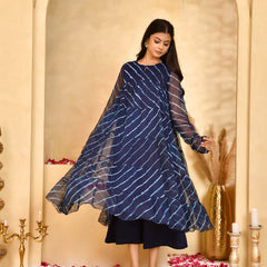 Neel Leheriya Chiffon Anarkali Set