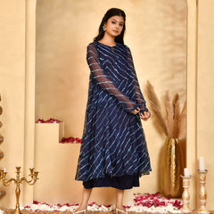 Neel Leheriya Chiffon Anarkali Set