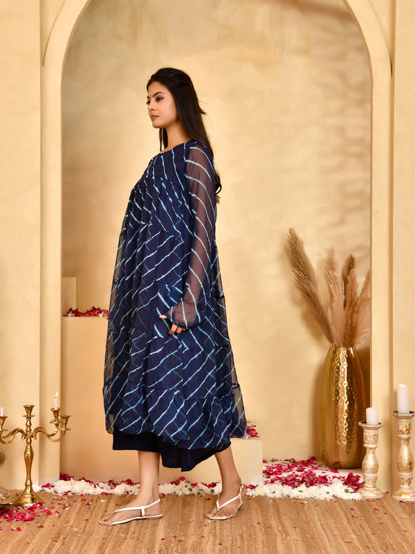 Neel Leheriya Chiffon Anarkali Set