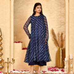 Neel Leheriya Chiffon Anarkali Set