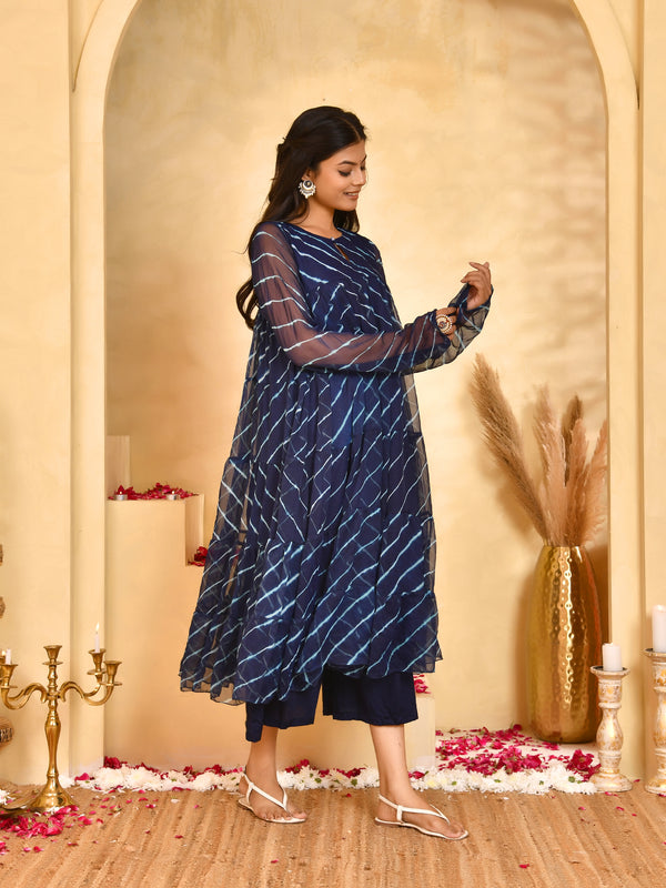 Neel Leheriya Chiffon Anarkali Set