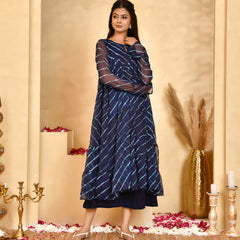Neel Leheriya Chiffon Anarkali Set