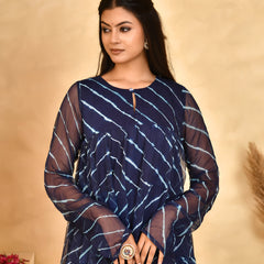 Neel Leheriya Chiffon Anarkali Set