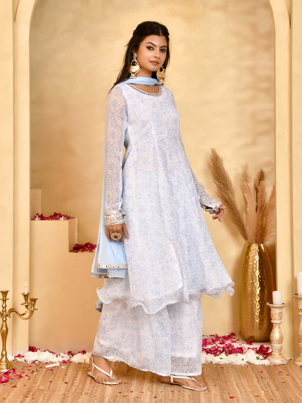 Noor Chiffon Anarkali Set