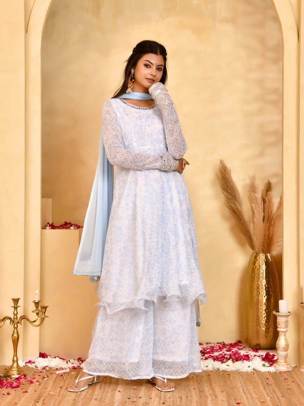 Noor Chiffon Anarkali Set