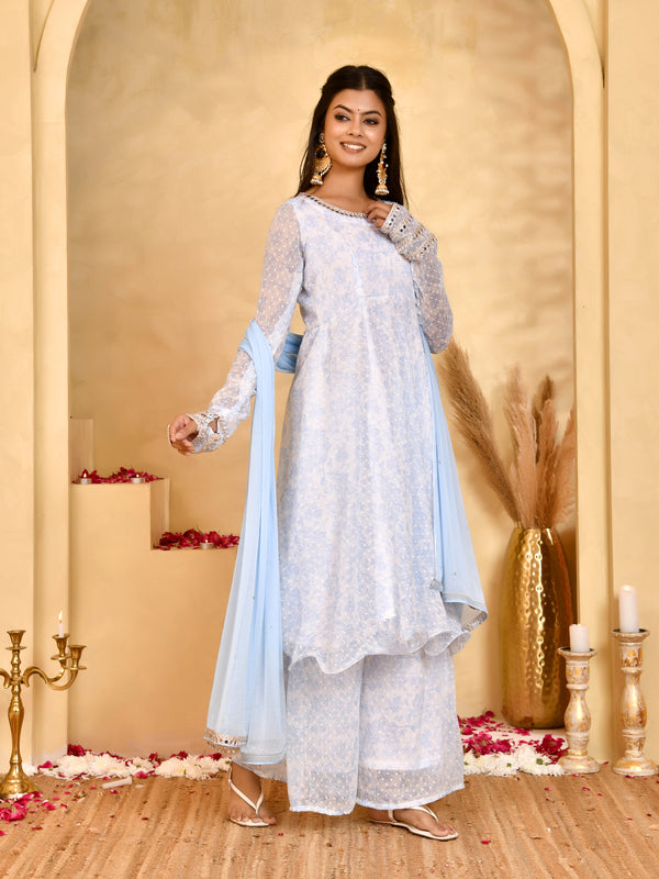 Noor Chiffon Anarkali Set