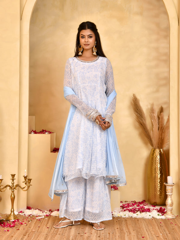 Noor Chiffon Anarkali Set