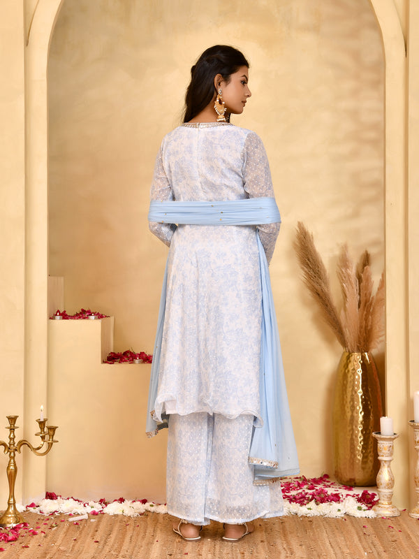 Noor Chiffon Anarkali Set
