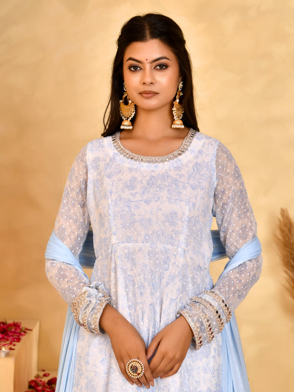 Noor Chiffon Anarkali Set