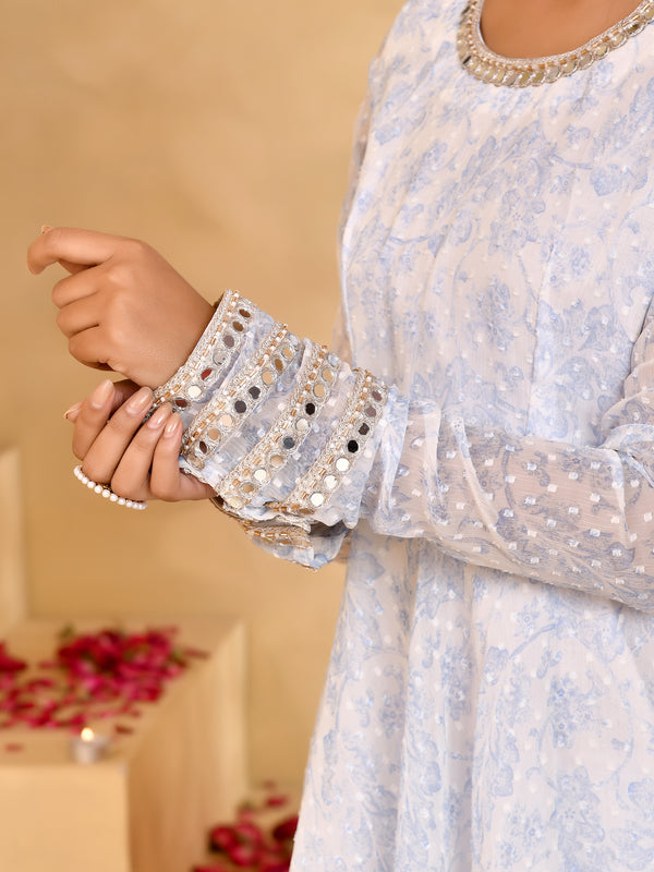 Noor Chiffon Anarkali Set