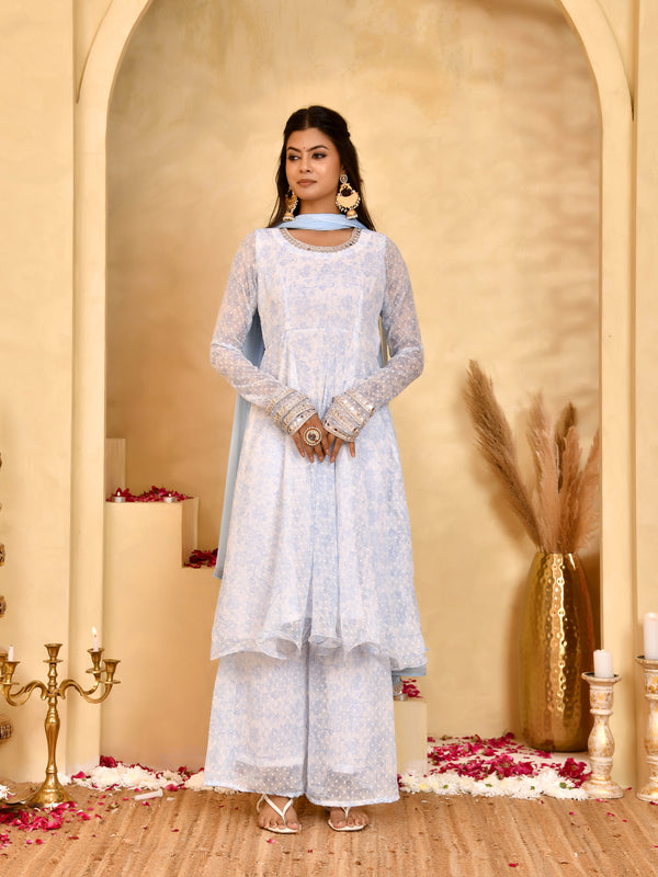 Noor Chiffon Anarkali Set