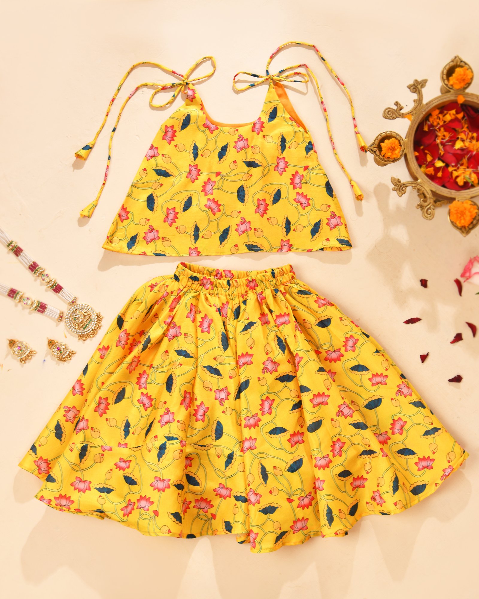 Sunshine Lotus Lehenga Set